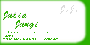 julia jungi business card